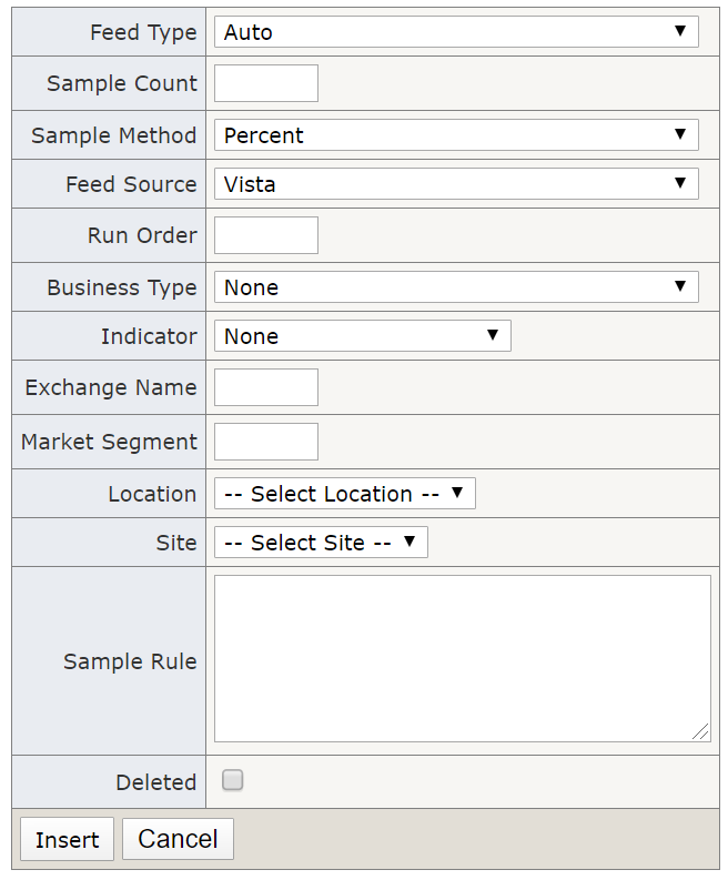 Sample Rule Insert Auto